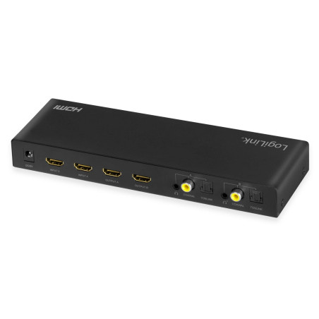 LogiLink HD0049 - Commutateur HDMI Matrix (4 x 2 Ports, 4K/60Hz, Scaler)