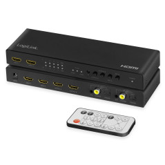LogiLink HD0049 - Commutateur HDMI Matrix (4 x 2 Ports, 4K/60Hz, Scaler)