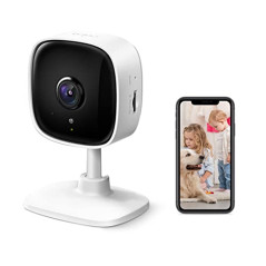 Tapo C110 Caméra de Surveillance WiFi intérieure 2K 3MP, Audio bidirectionnel, détection de Mouvement, Alarme sonore et Lumineus