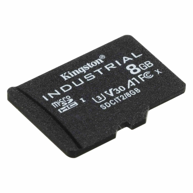 Kingston Industrial microSD - 8Go microSDHC Industrial C10 A1 pSLC carte pack unique sans adaptateur - SDCIT2/8GBSP