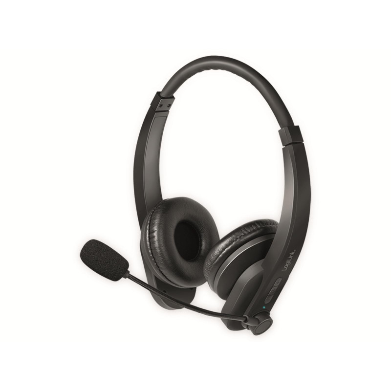 LogiLink BT Casque stéréo avec Microphone Noir Standard LogiLink BT Casque stéréo avec Microphone Noir Standard