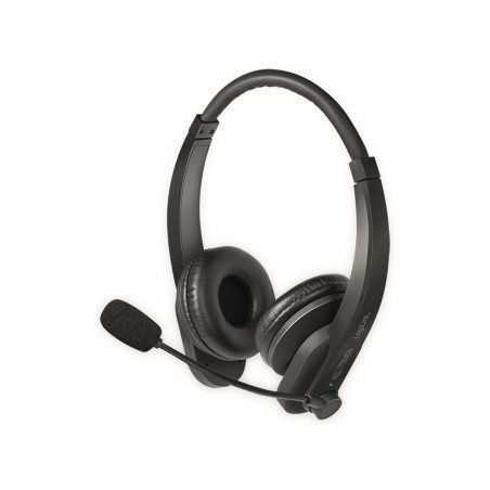 LogiLink BT Casque stéréo avec Microphone Noir Standard