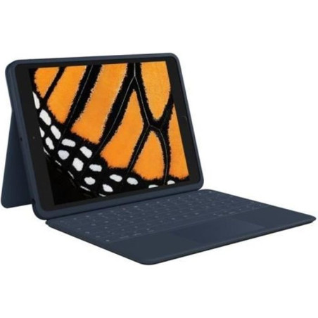 Logitech Rugged Combo 3 Touch pour iPad (7e, 8e et 9e générations - 2019, 2020, 2021) Étui Clavier avec trackpad et Smart Connec