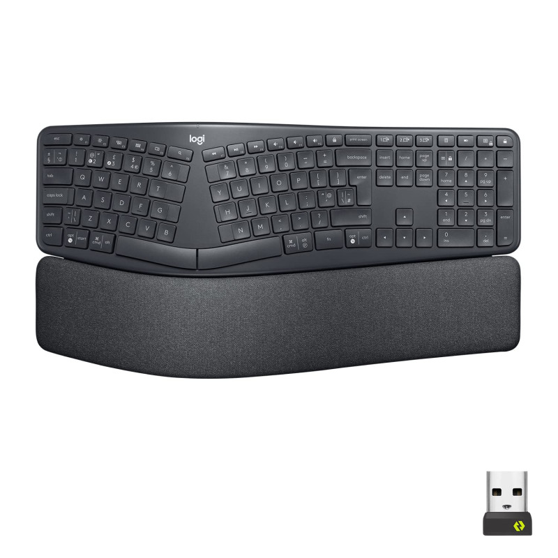 Logitech Ergo K860 for Business - Clavier sans Fil en Deux Parties - Design Ergonomique, Technologie Logi Bolt sécurisée, Blueto Logitech Ergo K860 for Business - Clavier sans Fil en Deux Parties - Design Ergonomique, Technologie Logi Bolt sécurisée, Blueto