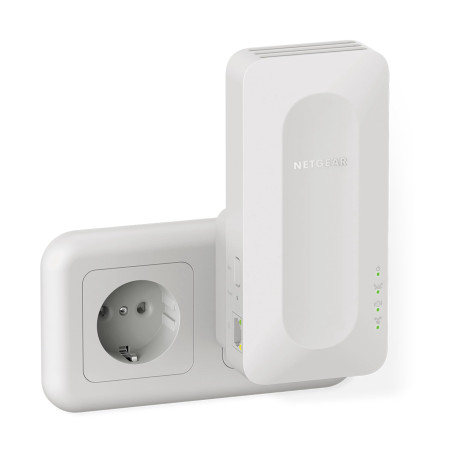 NETGEAR Répéteur WiFi 6 Mesh (EAX12), Amplificateur AX1600, Puissant couvre jusqu'à 80 m², 1.6 Gbps, Extender compatible toutes