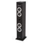 THOMSON Tour de Son Bluetooth avec Lecteur CD, Enceinte Colonne Hifi 60W, Radio FM, Port Aux et USB, MP3 et Affichage LED - Noir