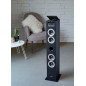 THOMSON Tour de Son Bluetooth avec Lecteur CD, Enceinte Colonne Hifi 60W, Radio FM, Port Aux et USB, MP3 et Affichage LED - Noir