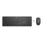 HP 230 WL Mouse+KB Combo FR Clavier Souris Incluse Bureau RF sans Fil Noir