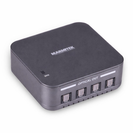Doubleur Optique - Marmitek Split TS14 - Toslink Audio Splitter - Repartiteur SPDIF - 1 entrée / 4 sorties - 192 kHz - aucune pe
