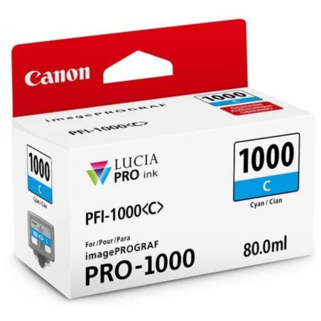 Canon PFI-1000 Cartouche C Cyan (Emballage carton)