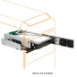 ICY DOCK Boîtier de Rack Mobile échange à Chaud Hot Swap pour disques durs SAS/SATA 3,5" sans Plateau pour Baie 5,25 - TurboSwap ICY DOCK Boîtier de Rack Mobile échange à Chaud Hot Swap pour disques durs SAS/SATA 3,5" sans Plateau pour Baie 5,25 - TurboSwap