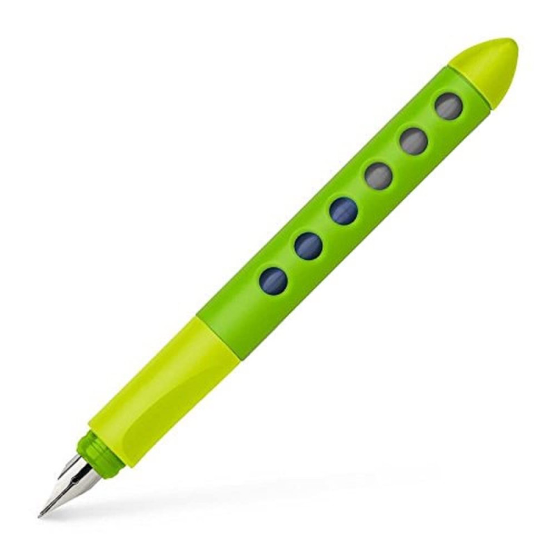 FABER-CASTELL 149817 - Stylo plume scolaire Scribolino, pour gauchers, vert clair, 1 pièce FABER-CASTELL 149817 - Stylo plume scolaire Scribolino, pour gauchers, vert clair, 1 pièce