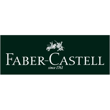 FABER-CASTELL 133496 - Porte-mine GRIP avec 12 mines, dureté: B, épaisseur de mine: 0,5 mm, pas de choix de couleur possible
