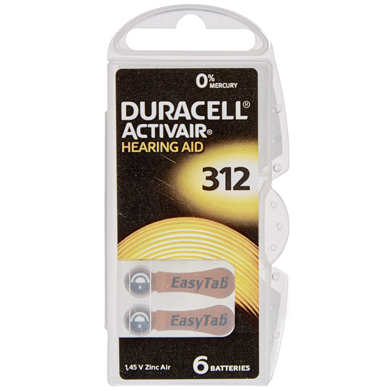 Pile pour appareils acoustiques 'Da 312' Zinc Air.