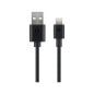 Câble de Synchronisation et de Chargement USB, Noir, 1m Longueur de Câble - 63523