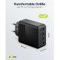 goobay 44953 Chargeur USB 4 Ports 30 W pour recharger simultanément jusqu'à 4 appareils Noir goobay 44953 Chargeur USB 4 Ports 30 W pour recharger simultanément jusqu'à 4 appareils Noir