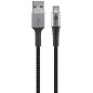 goobay 49282 Câble micro USB – Câble textile extra robuste de qualité supérieure avec connecteurs métalliques – 1 m goobay 49282 Câble micro USB – Câble textile extra robuste de qualité supérieure avec connecteurs métalliques – 1 m