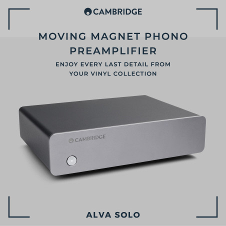 Cambridge Audio Alva Solo - Platine phono/préamplificateur stéréo à aimant mobile - Gris Lunaire