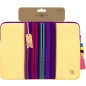 Housse pour Ordinateur Portable VAMVAM Jaune jusqu'à 14 "avec Une Bande décorative Centrale en Tissu de Couleur de Style Ethniqu Housse pour Ordinateur Portable VAMVAM Jaune jusqu'à 14 "avec Une Bande décorative Centrale en Tissu de Couleur de Style Ethniqu