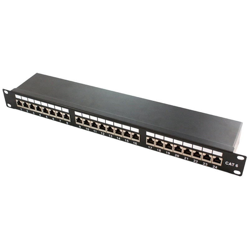 LogiLink PrimeLine Panneau de brassage professionnel Cat.6 (250 MHz) - Panneau de distribution 19" STP (blindé) 24 ports (RJ45) LogiLink PrimeLine Panneau de brassage professionnel Cat.6 (250 MHz) - Panneau de distribution 19" STP (blindé) 24 ports (RJ45)