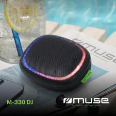 Muse Enceinte Portable Bluetooth 5 W - Puissance de Sortie Micro USB - Entrée AUX