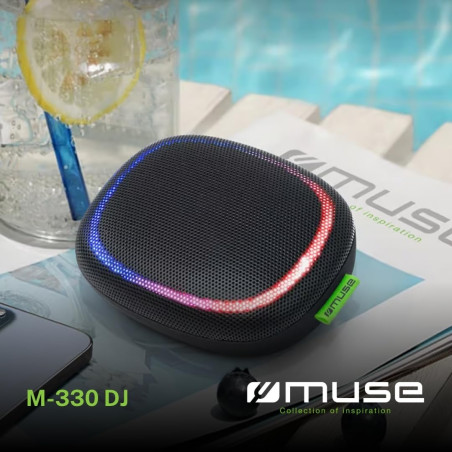 Muse Enceinte Portable Bluetooth 5 W - Puissance de Sortie Micro USB - Entrée AUX