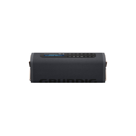 Grundig GBT Band Black - Haut-parleur Bluetooth avec radio DAB+ et FM, portée de 30 mètres, plus de 8 heures de lecture, batteri
