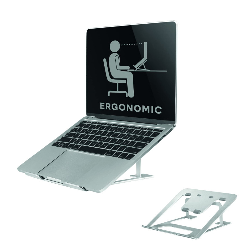 Neomounts by Newstar NSLS085SILVER Support dordinateur Portable réglable en Hauteur Neomounts by Newstar NSLS085SILVER Support dordinateur Portable réglable en Hauteur