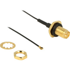 DeLOCK 0.2m, RP-SMA/MHF IV câble coaxial MHF IV / HSC MXHP32 0,2 m - Câbles coaxiaux (RP-SMA/MHF IV, RP-SMA, MHF IV / HSC MXHP32