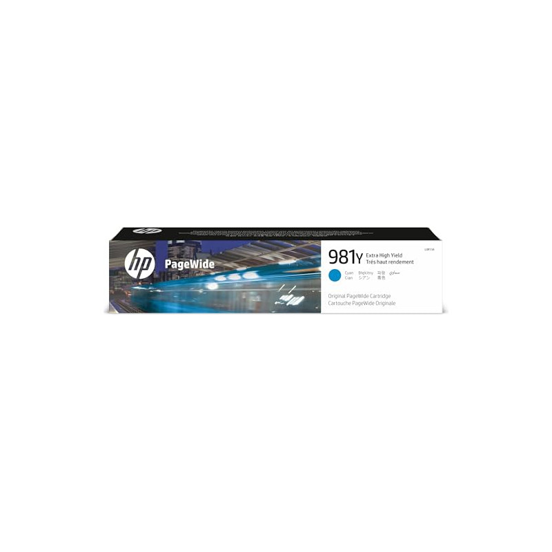 HP 981Y Cartouche Cyan Authentique (L0R13A), Noir HP 981Y Cartouche Cyan Authentique (L0R13A), Noir