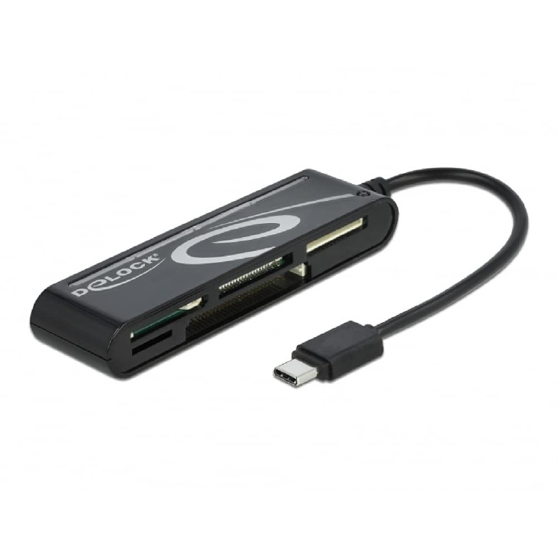 Delock Lecteur de Cartes USB 2.0 C vers 5 emplacements. Delock Lecteur de Cartes USB 2.0 C vers 5 emplacements.