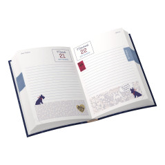 CHIPIE LITTLE Agenda Scolaire Aout 2023 - Juillet 2024 Journalier Format 12x17cm Couverture Velours