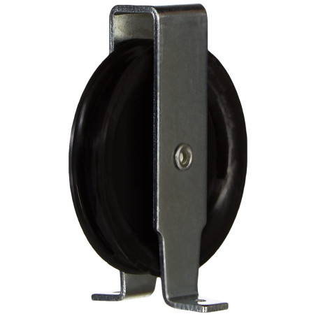 Chapuis VPCP2 Poulie chape acier zingue 40 kg galet 60 mm pour Corde D 8 mm
