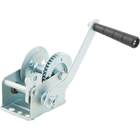 Fartools Treuil de halage à manivelle tout acier, charge maxi 450Kg, rapport transmission 4.2:1, double sens, cliquet réversible