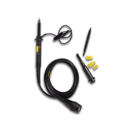 Velleman Sonde de test avec tête d'oscilloscope, isolée, 600 V, 60 MHz, câble de 1.2 m avec connecteur BNC standard, noir