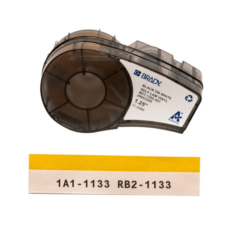 Brady 110929 Noir, Translucide, Blanc Imprimante d'étiquette adhésive - Étiquettes à imprimer
