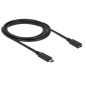 DeLOCK SuperSpeed USB câble USB 2 m USB 3.2 Gen 1 (3.1 Gen 1) USB C Noir DeLOCK SuperSpeed USB câble USB 2 m USB 3.2 Gen 1 (3.1 Gen 1) USB C Noir