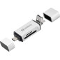 Sandberg Card Reader USB-C+USB+MicroUSB lecteur de carte mémoire Argent - Lecteurs de carte mémoire (MicroSD (TransFlash),SD, Ar Sandberg Card Reader USB-C+USB+MicroUSB lecteur de carte mémoire Argent - Lecteurs de carte mémoire (MicroSD (TransFlash),SD, Ar
