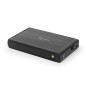 Gembird HDD External Enclosure Gembird for 3.5'' SATA - USB 3.0, Aluminium, Black