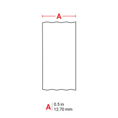 Brady Étiquettes Polypropylène pour étiqueteuses M210, M211 – Étiquettes Multi-usages – Noir sur Transparent (12,70mm x 6,4 m) –