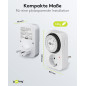Goobay 51276 Minuterie/prise programmable pour prise de courant avec fiche à contact de protection - silencieuse minuteur prise Goobay 51276 Minuterie/prise programmable pour prise de courant avec fiche à contact de protection - silencieuse minuteur prise