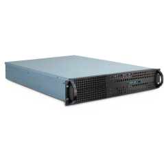 Inter-Tech 2U-2129N Support Noir, Argent