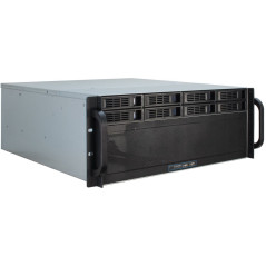 Inter-Tech 4U-4408 Support Noir, Argent