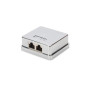 DIGITUS Prise de raccordement Cat-6-2 Port RJ45 - Boîtier en saillie - Prise réseau - LSA pince coupante - Blindé - Argenté DIGITUS Prise de raccordement Cat-6-2 Port RJ45 - Boîtier en saillie - Prise réseau - LSA pince coupante - Blindé - Argenté