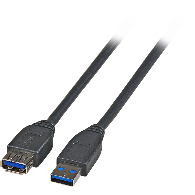 EFB ELEKTRONIK USB 3.0 A/A 3M CABLE USB 3.2 GEN 1 (3.1 GEN 1) USB A NEGRO EFB ELEKTRONIK USB 3.0 A/A 3M CABLE USB 3.2 GEN 1 (3.1 GEN 1) USB A NEGRO