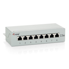 equip - Patchverteiler 8-Port Cat.5 (Tisch- oder Wandgerät)