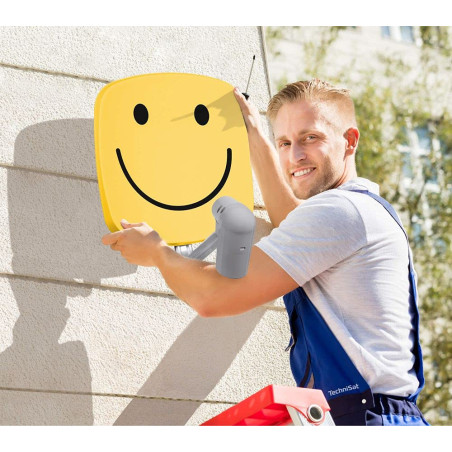 TechniSat TECHNIPLUS 25 Support Mural en Aluminium avec Distance au Mur de 25 cm (Support pour antenne Satellite, Fixation Mural