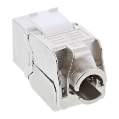 InLine Prise Keystone RJ45 / Insert LSA - SNAP-IN - Cat.6a - Forme étroite