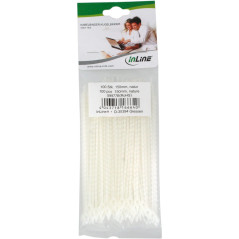 InLine 59977B Lot de 100 Serre-câbles à Billes Naturel Longueur 150 mm