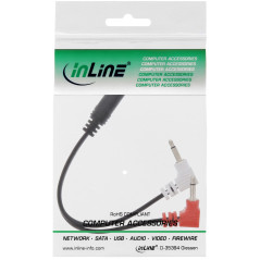 InLine 99313I Câble audio 2 x 3,5 mm Noir Rouge Blanc 2 x 3,5 mm mâle 3,5 mm femelle 0,15 m Noir Rouge Blanc